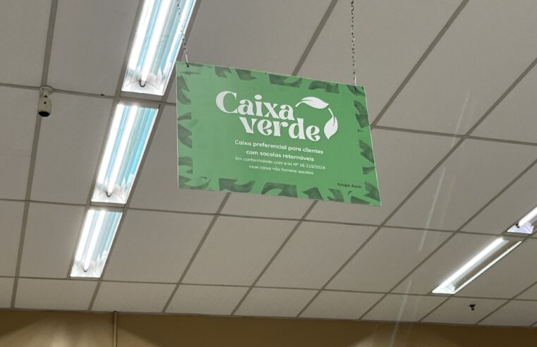 Rede de supermercados do RS implementa caixas sustentáveis em todas as suas lojas