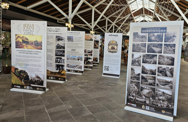 Exposição histórica sobre o trem na serra gaúcha ganha vida na Estação Campos de Canella 