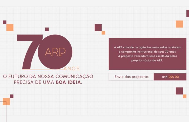 ARP lança desafio criativo para escolher campanha oficial de seus 70 anos