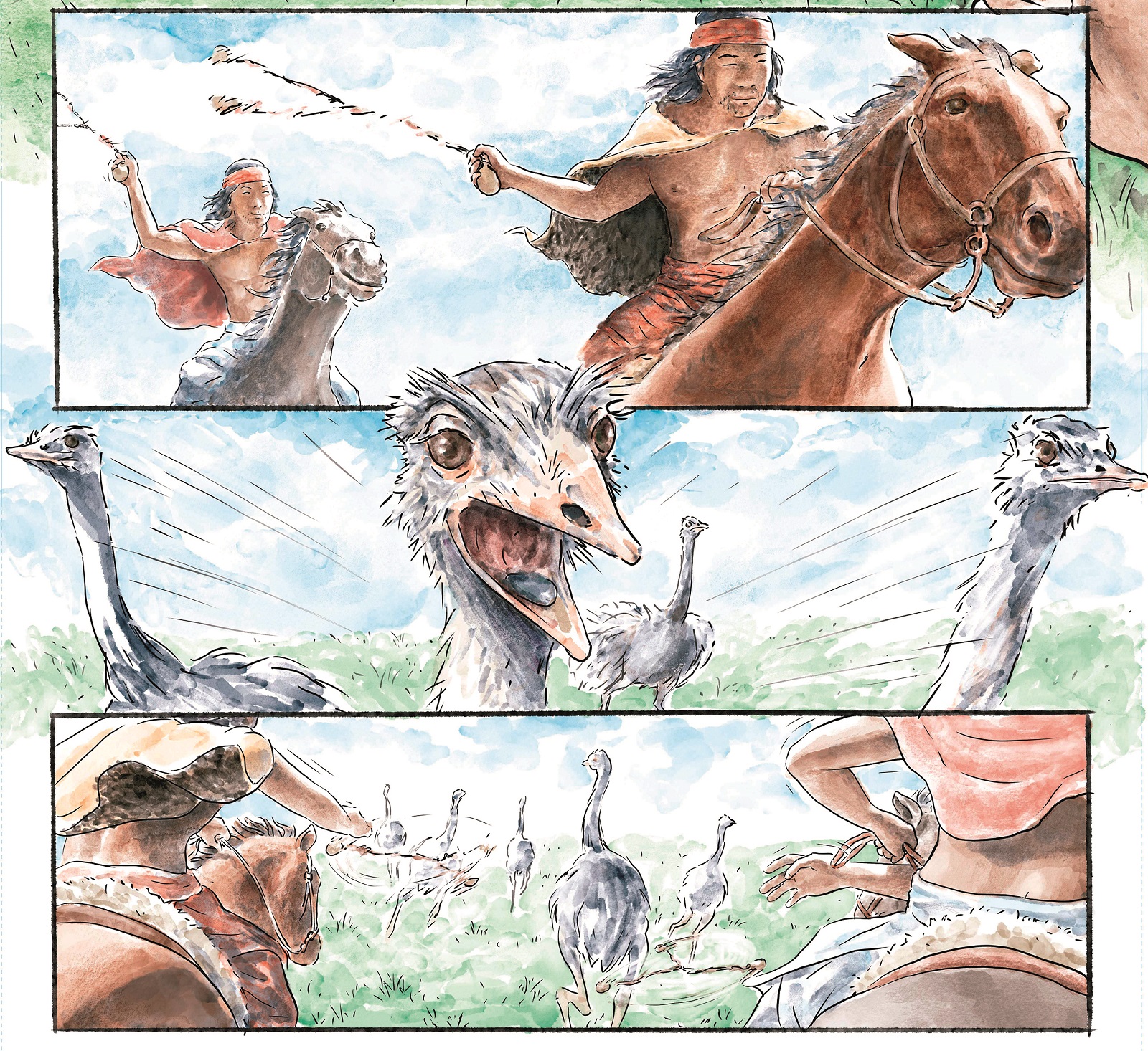 História em Quadrinhos narra as origens, a cultura e o trágico destino do povo indígena Charrua