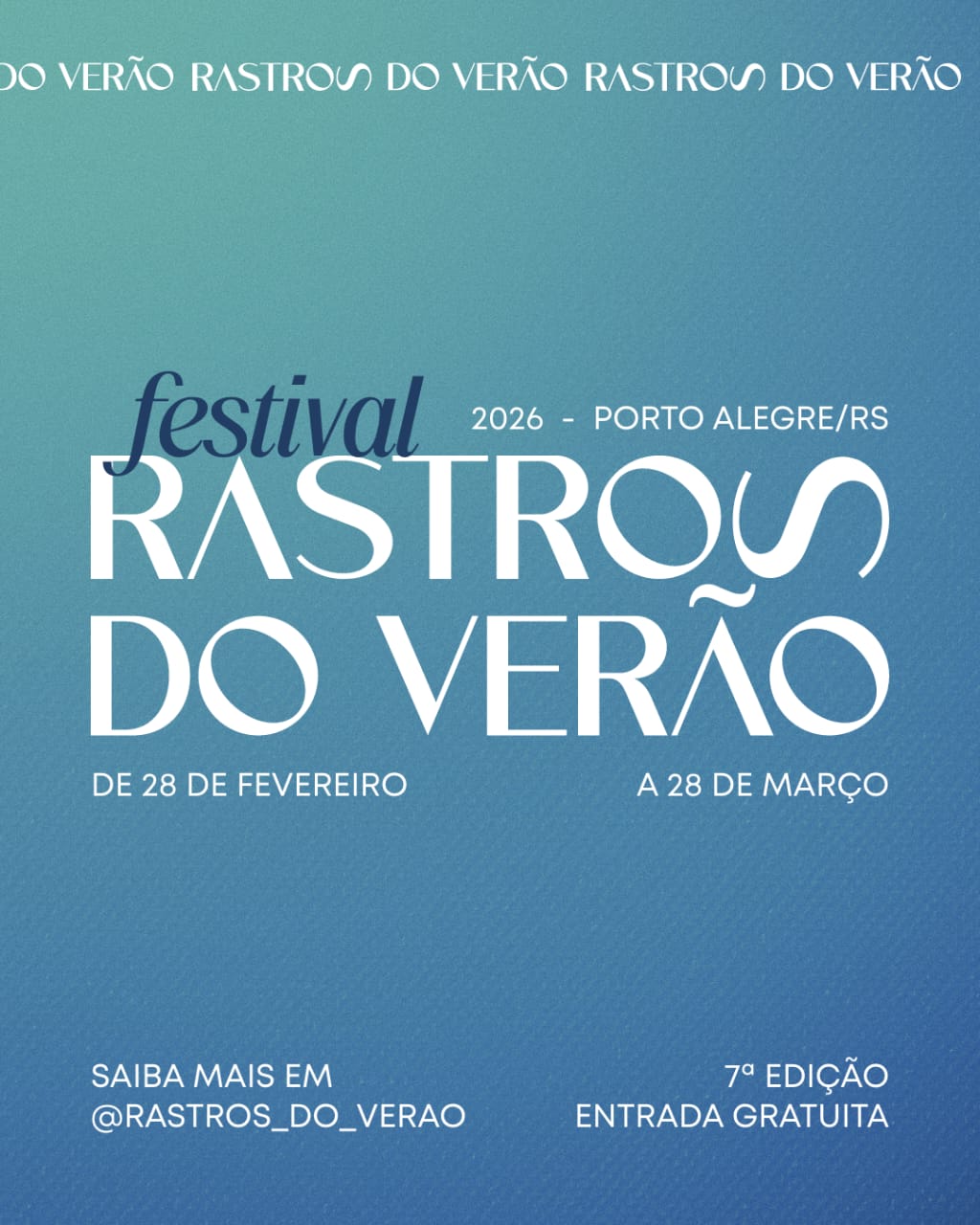 Sétima edição do Festival Literário Rastros do Verão inicia em 28 de fevereiro