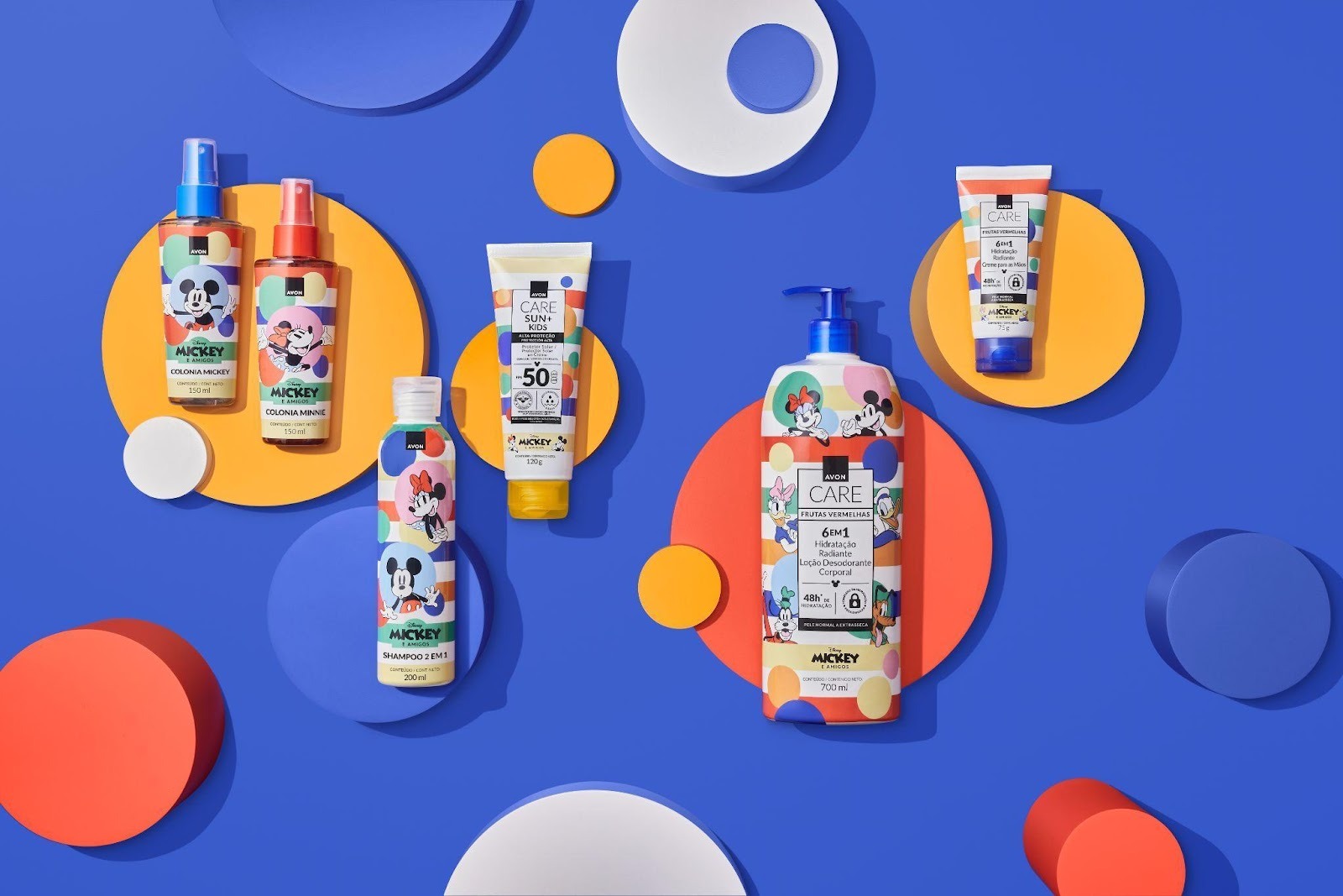 Novos produtos das linhas Avon Care e Casa & Estilo inspirados em Mickey & Amigos celebram o cuidado em família