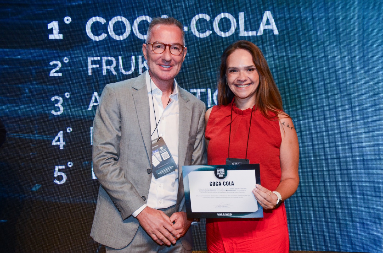 Coca-Cola FEMSA Brasil conquista prêmio de marca preferida e mais lembrada no Marcas de Quem Decide 2026