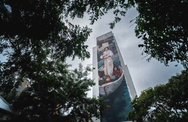 Consulado-Geral da Itália no RS inaugura mural gigante em Porto Alegre