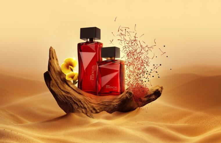 Natura lança Essencial Safran, fragrância que une o luxuoso açafrão da perfumaria árabe com o ishpink, joia amazônica