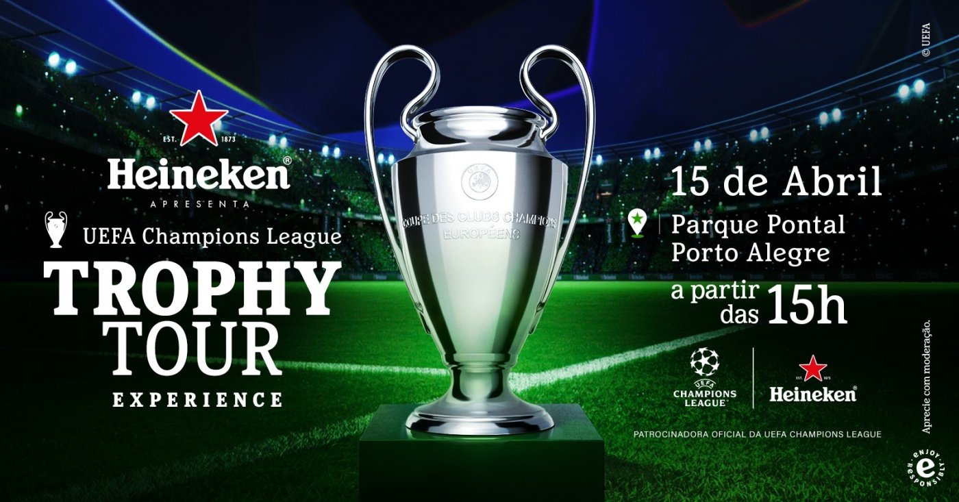 Heineken® traz taça da UEFA Champions League em evento exclusivo em Porto Alegre