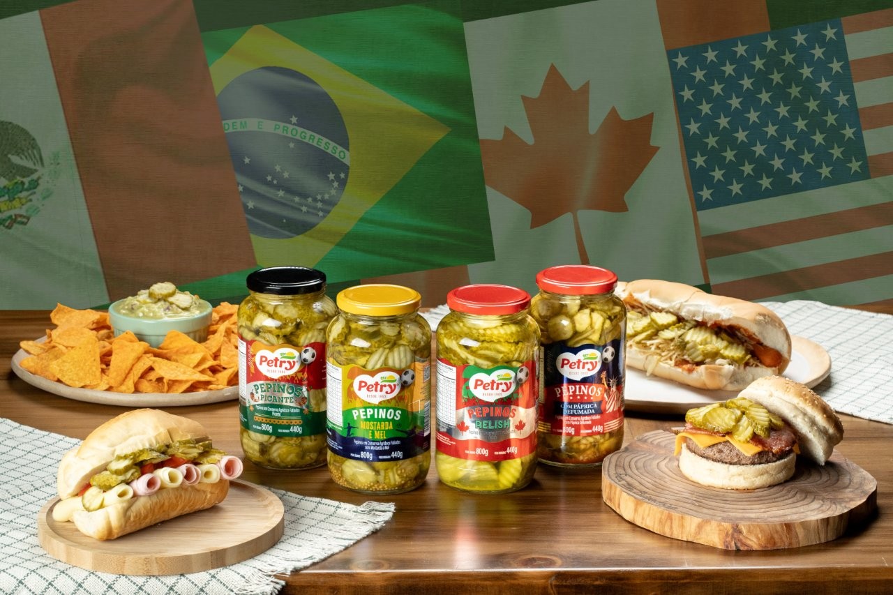 Petry Sabores entra em clima de Copa e lança edição especial de pepinos agridoces