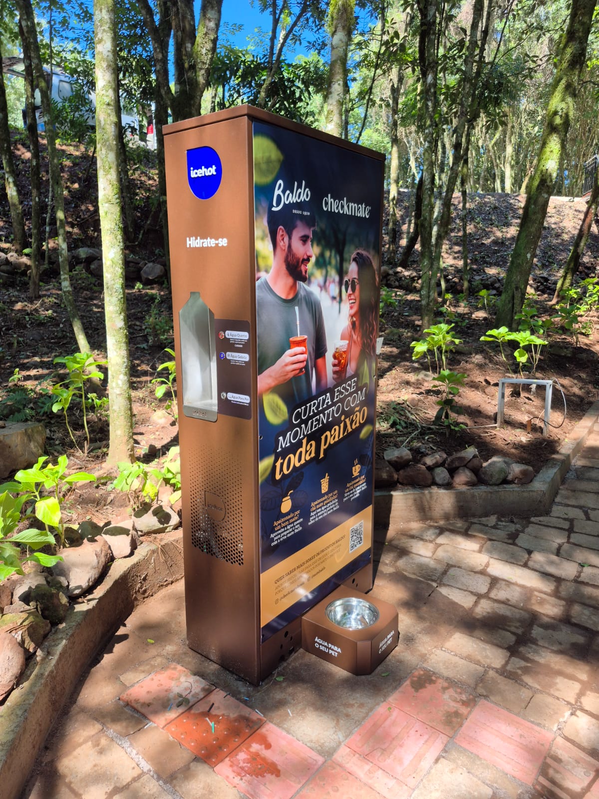 Cristo Protetor de Encantado recebeu estações de hidratação gratuita para visitantes