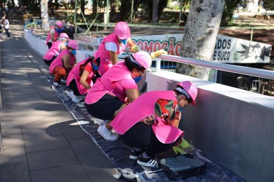 Capacitação e protagonismo feminino marcam revitalização de passarela da Estação Canoas