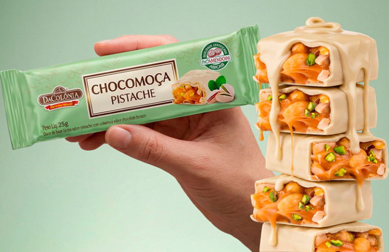 DaColônia lança Chocomoça Pistache como alternativa para a Páscoa