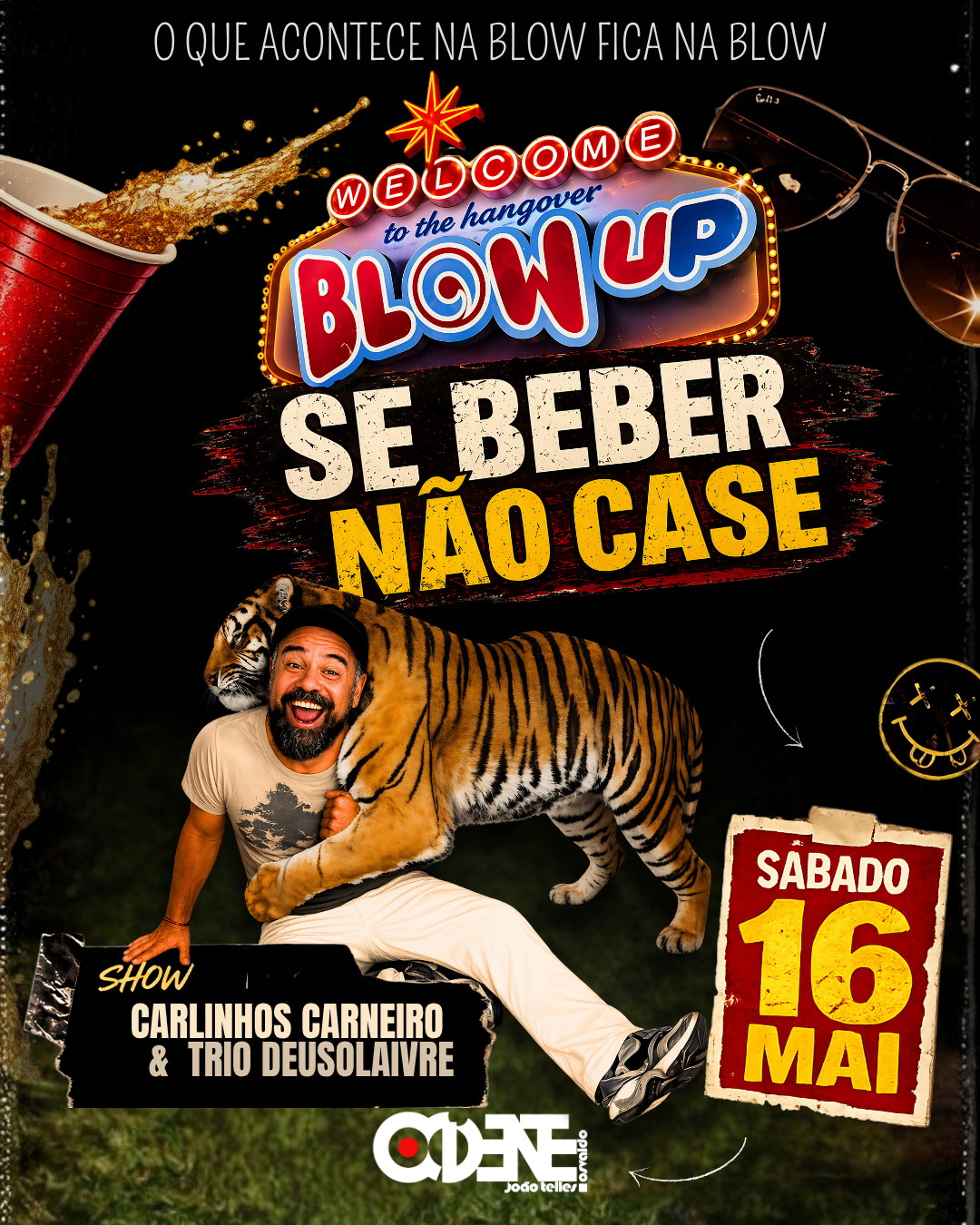 Festa Blow Up & Carlinhos Carneiro – Se Beber, Não Case, no Bar Ocidente