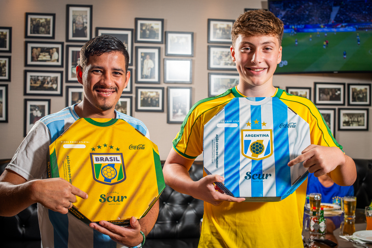 No clima da Copa: Scur Pizzaria lança campanha promocional inspirada no Mundial