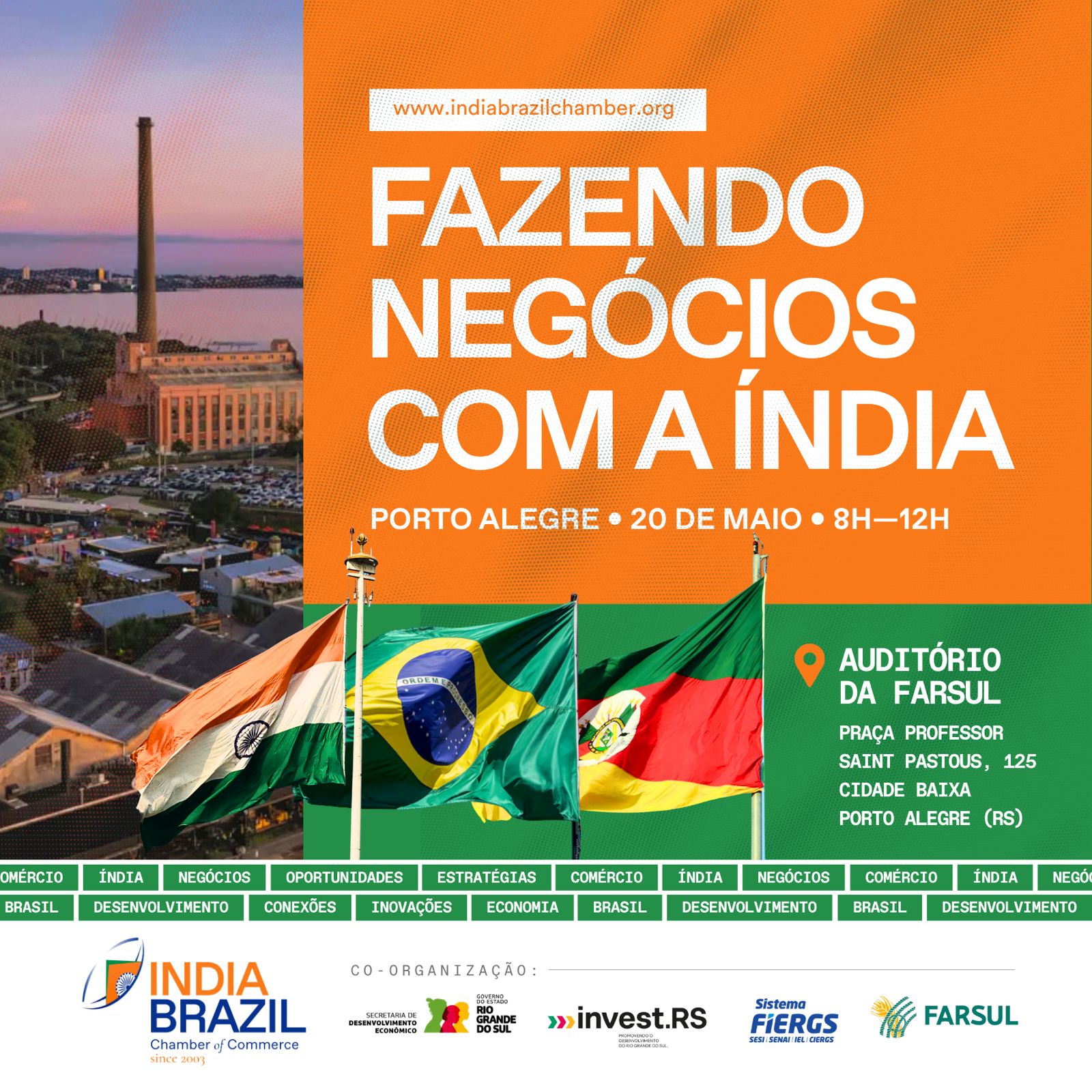 Porto Alegre recebe fórum inédito para impulsionar negócios entre Rio Grande do Sul e Índia