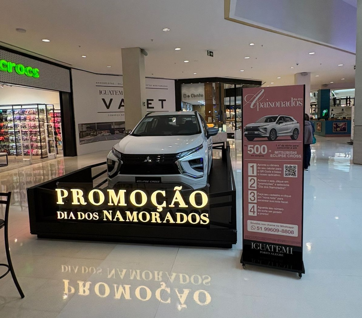 Campanha de Dia dos Namorados do Iguatemi Porto Alegre sorteia um Mitsubishi Eclipse Cross Rush