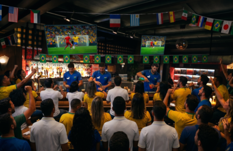 Hub de experiência da Copa: jogos do Mundial no Encouraçado Butikin terão telões, shows e rodada grátis a cada gol do Brasil