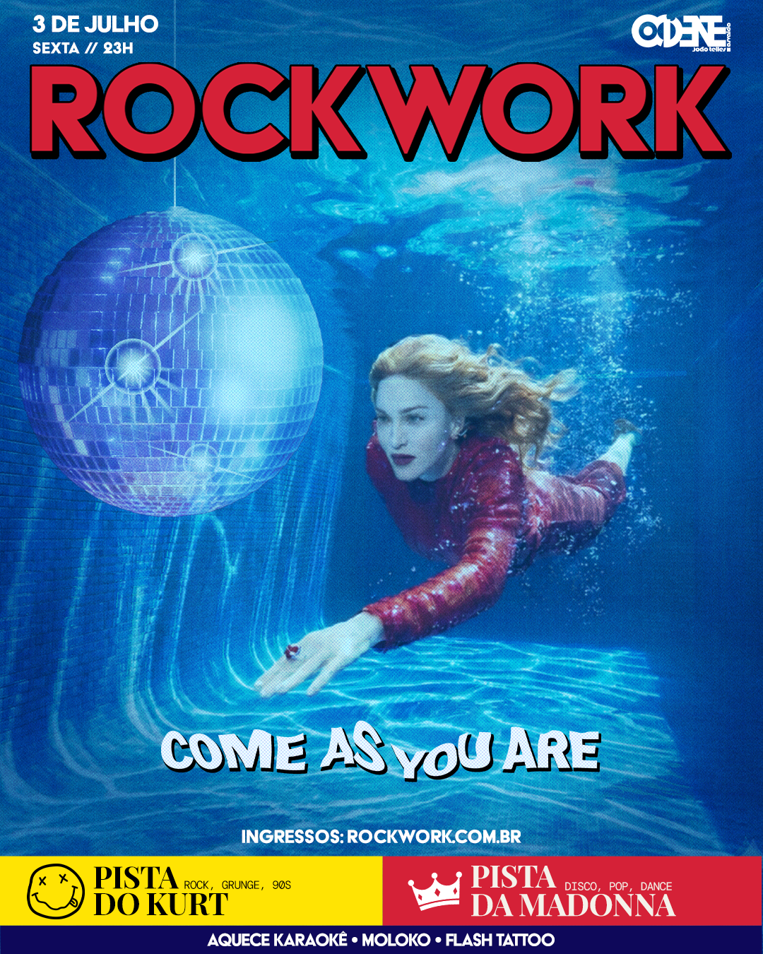 Festa Rockwork faz especial Madonna no Ocidente