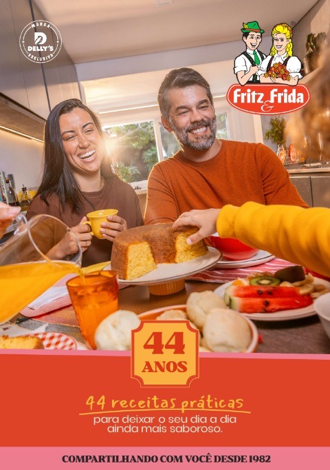 Fritz&Frida lança e-book gratuito de receitas em comemoração aos 44 anos
