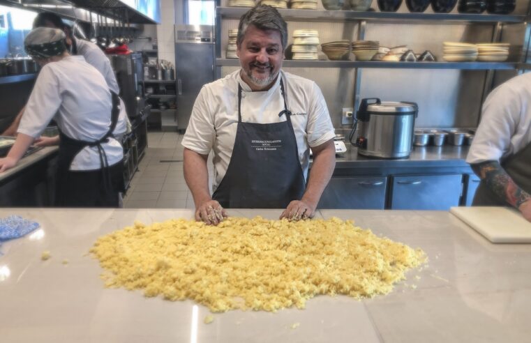 Receita de nhoque apresentada por três gerações da família Kristensen na TV volta ao cardápio do UM Bar&Cozinha
