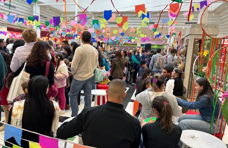 Arraiá Julino Solidário leva brincadeiras, música e feira de empreendedores ao Canoas Shopping
