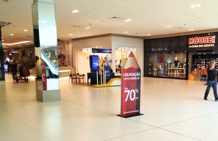 Liquidação Lápis Vermelho traz descontos de até 70% no ParkShopping Canoas