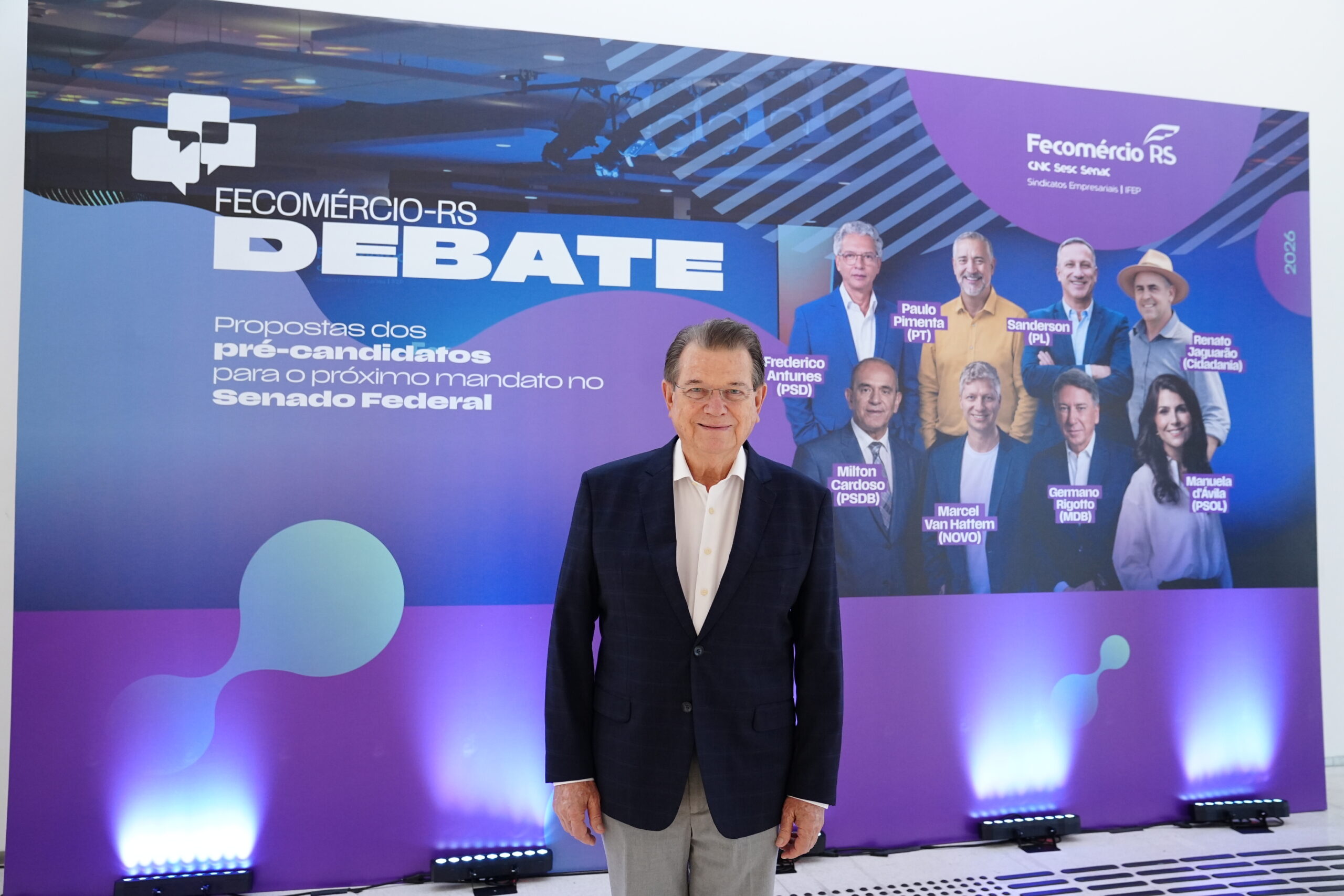 Fecomércio-RS reúne pré-candidatos ao Senado em debate sobre desenvolvimento econômico do Estado