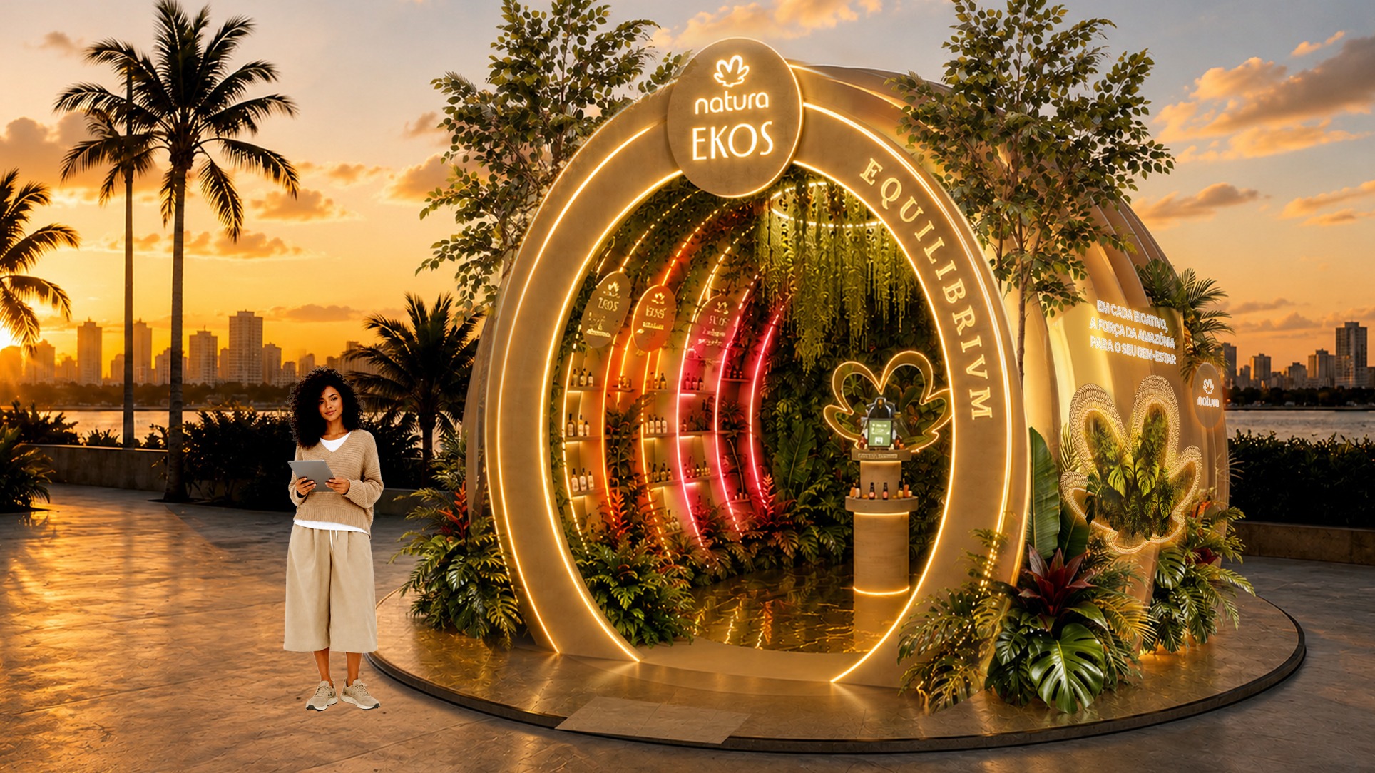 Natura Ekos leva experiências imersivas de bem-estar à turnê Equilibrivm de Anitta em Porto Alegre 