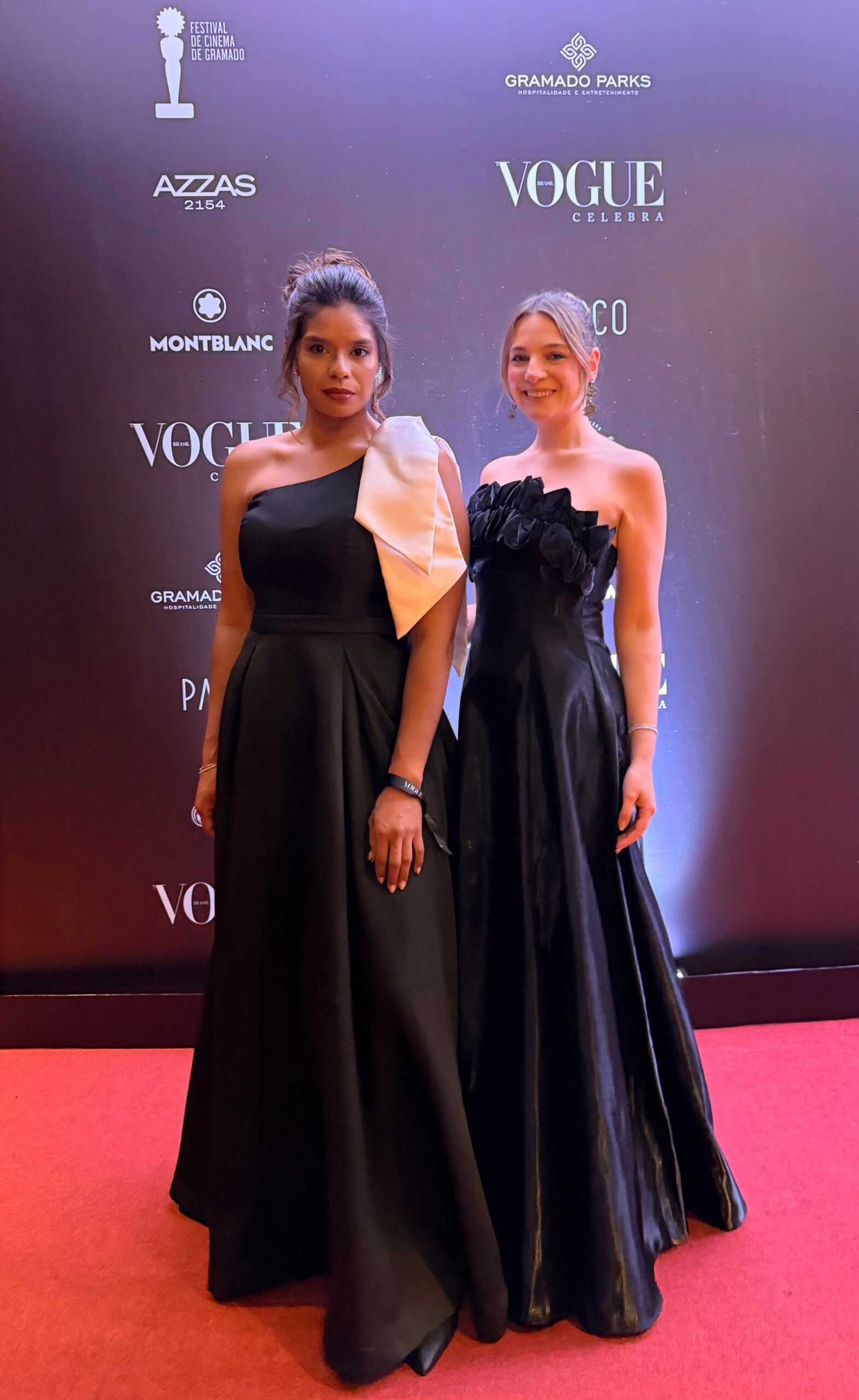 Nina Leonel e Samara Audibert interpretam o cinema brasileiro em looks para o Vogue Celebra