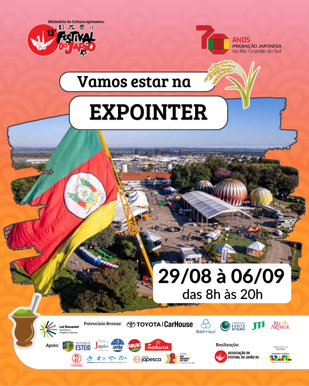 Cultura e gastronomia japonesa marcam presença na Expointer 