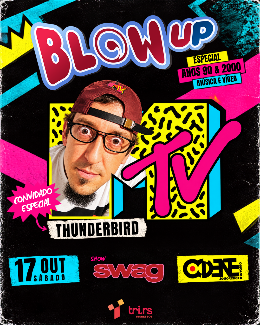 Thunderbird é a atração da festa BLOW UP que revive os anos 90 no Bar Ocidente