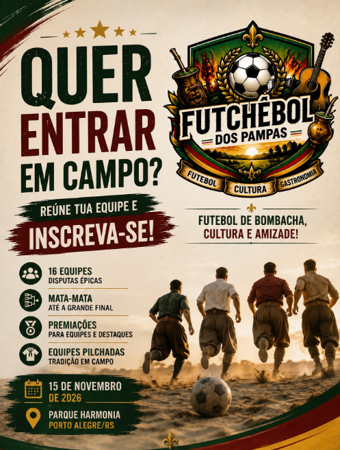 FuTchêbol dos Pampas transforma futebol, cultura gaúcha, gastronomia e bom humor em uma competição inédita