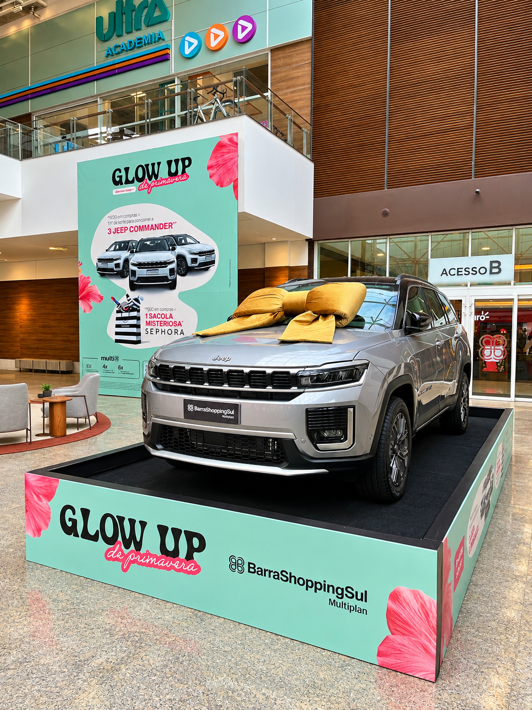 BarraShoppingSul lança promoção de primavera com sorteio de três Jeep Commander e brindes da Sephora