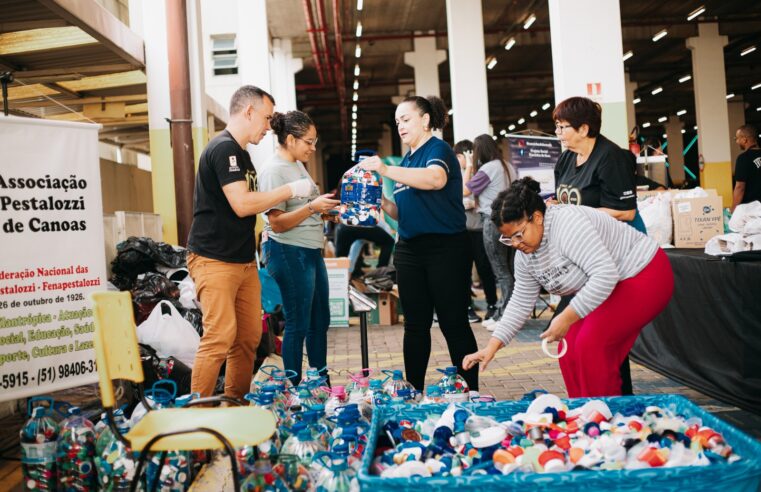 Canoas Shopping recebe Drive-Thru da Reciclagem Solidário com coleta de resíduos e doações