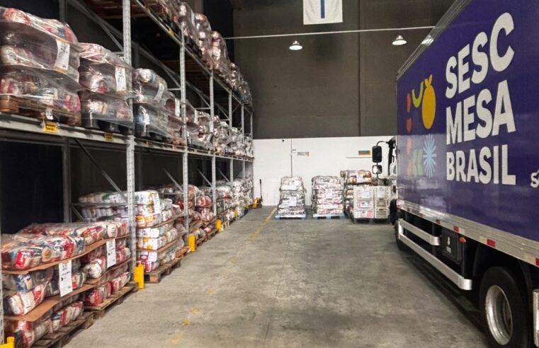 Sesc Mesa Brasil mobiliza toneladas de alimentos para famílias atingidas por temporal em Santiago e Alegrete