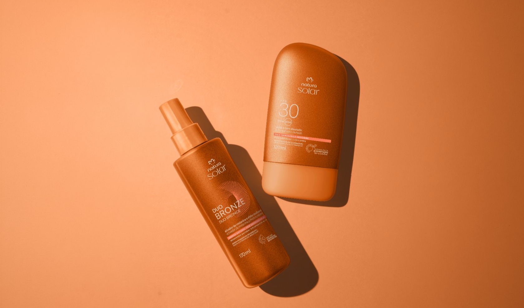 Natura Solar lança linha com Sérum Duo Bronze e Protetor Iluminador para acelerar e estimular o bronzeado