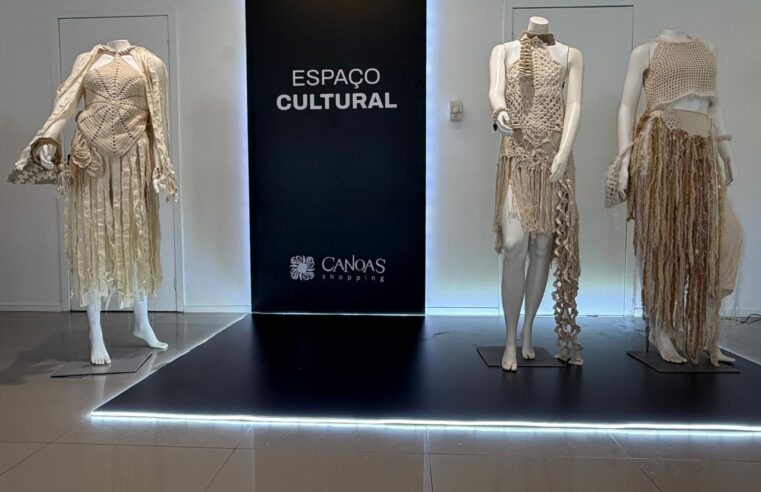 “Tecendo Histórias”: exposição no Canoas Shopping transforma crochê em expressão de criatividade e protagonismo feminino